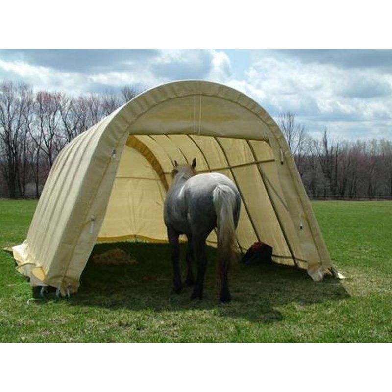 Rhino Shelter Livestock Shelter (Animal Run-In Round Style) 12’W x 20’L x 8’H
