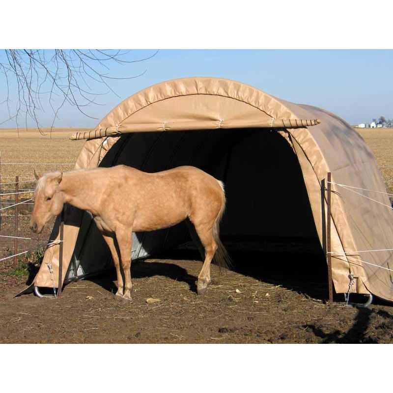 Rhino Shelter Livestock Shelter (Animal Run-In Round Style) 12’W x 20’L x 8’H