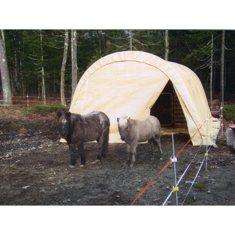 Rhino Shelter Livestock Shelter (Animal Run-In Round Style) 12’W x 20’L x 8’H
