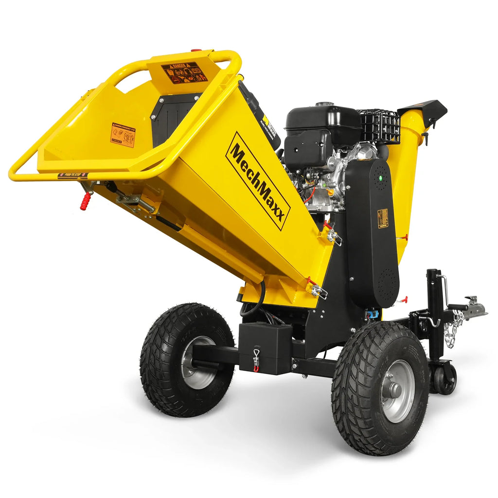 MechMaxx 6 inch E-start ZONSEN 459cc 15hp Gasoline Engine Powered Drum Wood Chipper,  P4206