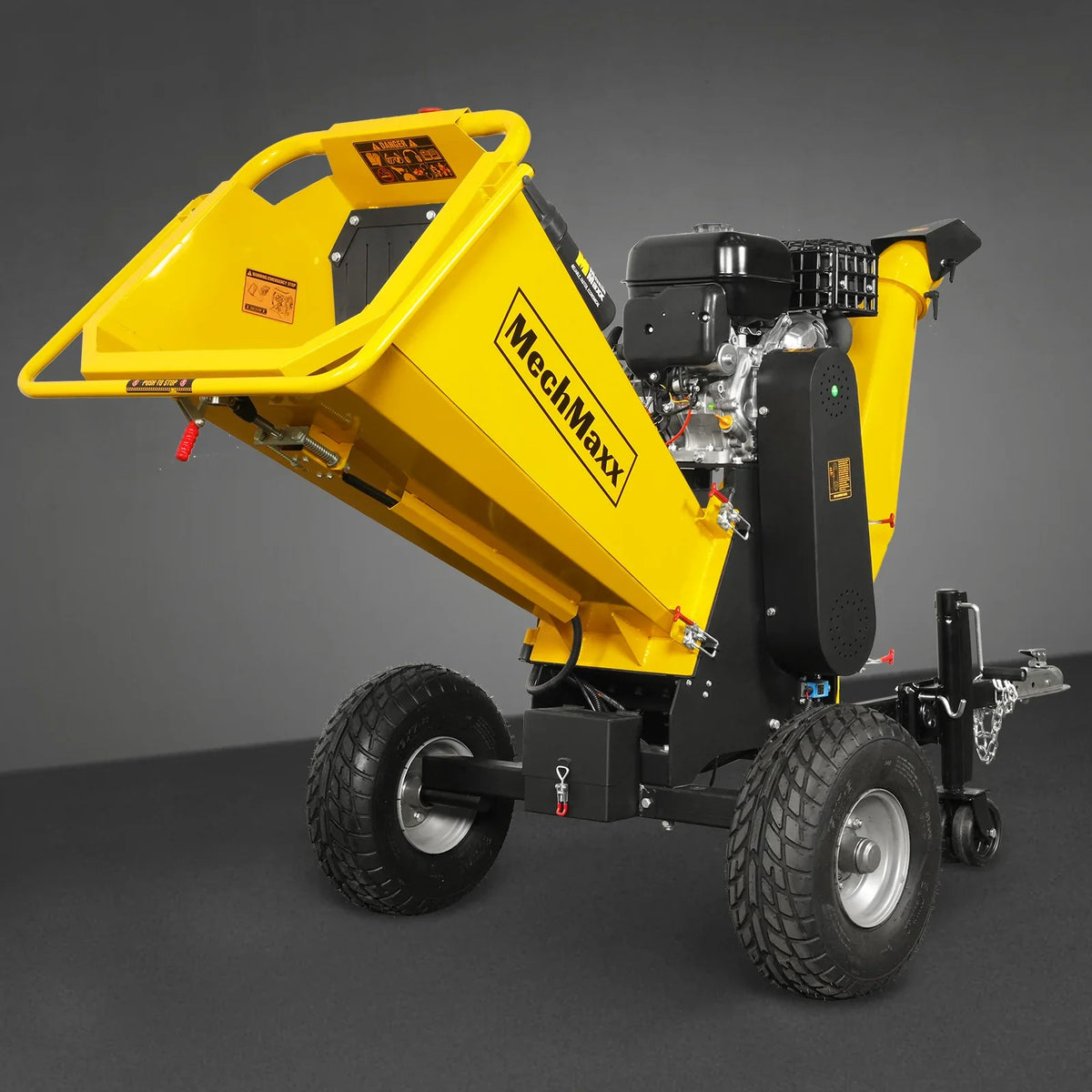 MechMaxx 6 inch E-start ZONSEN 459cc 15hp Gasoline Engine Powered Drum Wood Chipper,  P4206