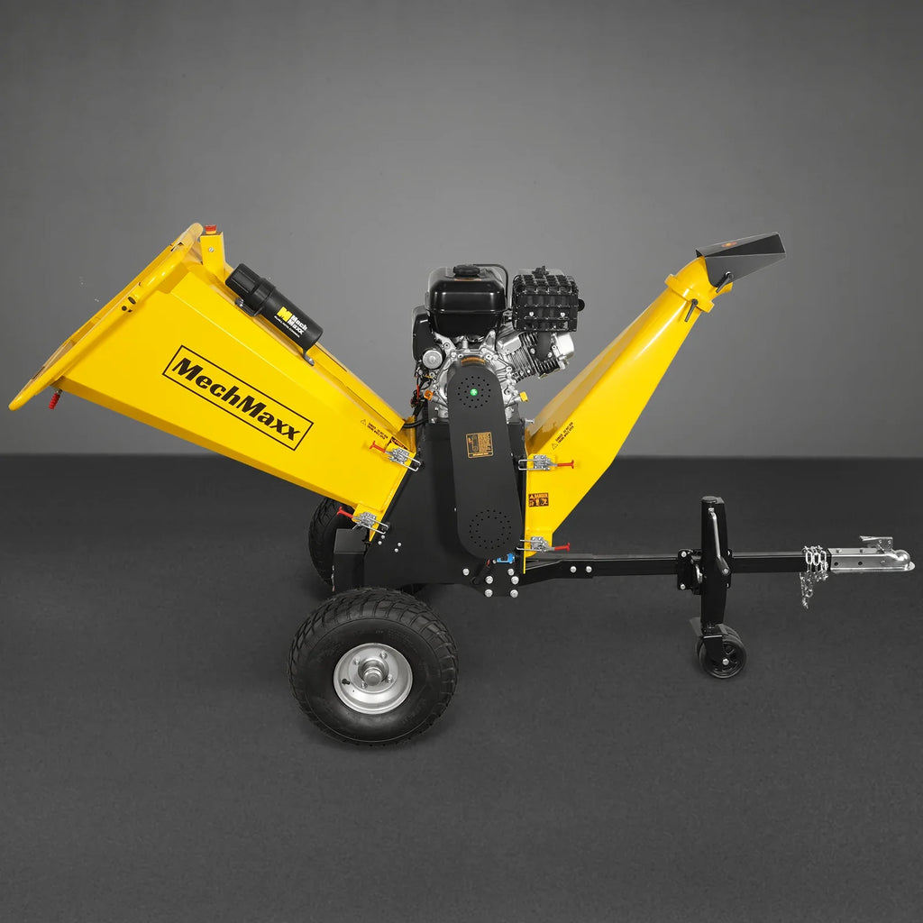 MechMaxx 6 inch E-start ZONSEN 459cc 15hp Gasoline Engine Powered Drum Wood Chipper,  P4206