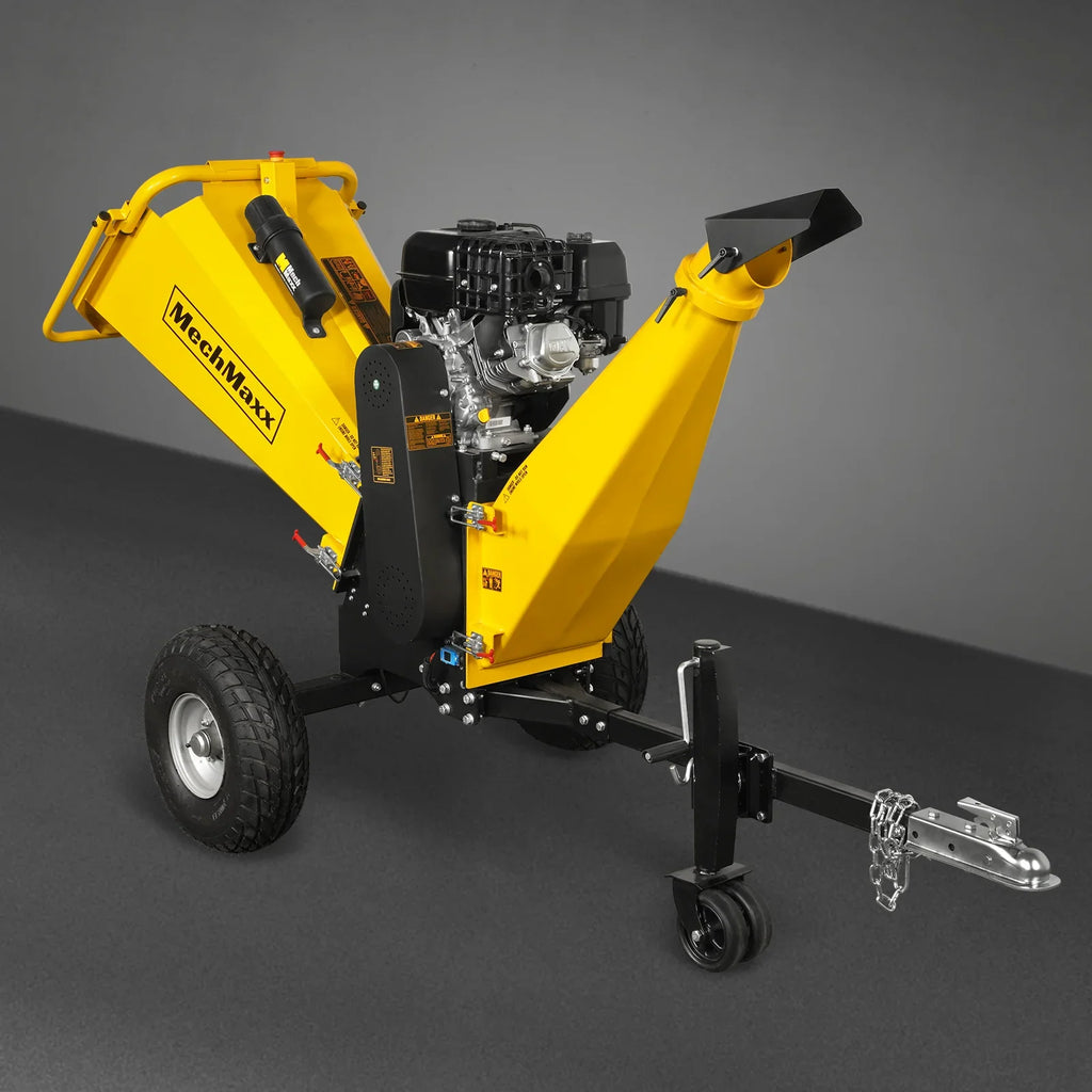 MechMaxx 6 inch E-start ZONSEN 459cc 15hp Gasoline Engine Powered Drum Wood Chipper,  P4206