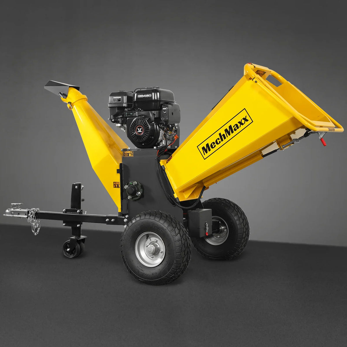 MechMaxx 6 inch E-start ZONSEN 459cc 15hp Gasoline Engine Powered Drum Wood Chipper,  P4206