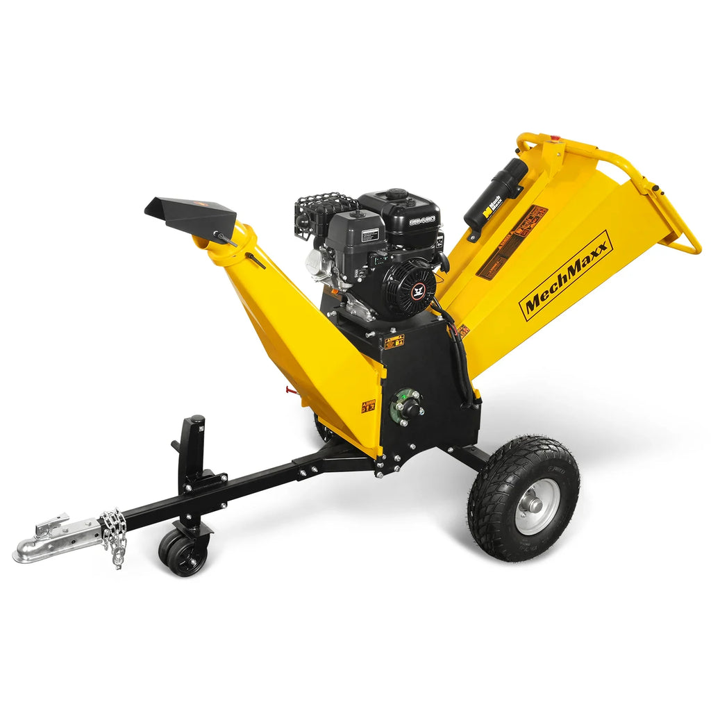 MechMaxx 6 inch E-start ZONSEN 459cc 15hp Gasoline Engine Powered Drum Wood Chipper,  P4206