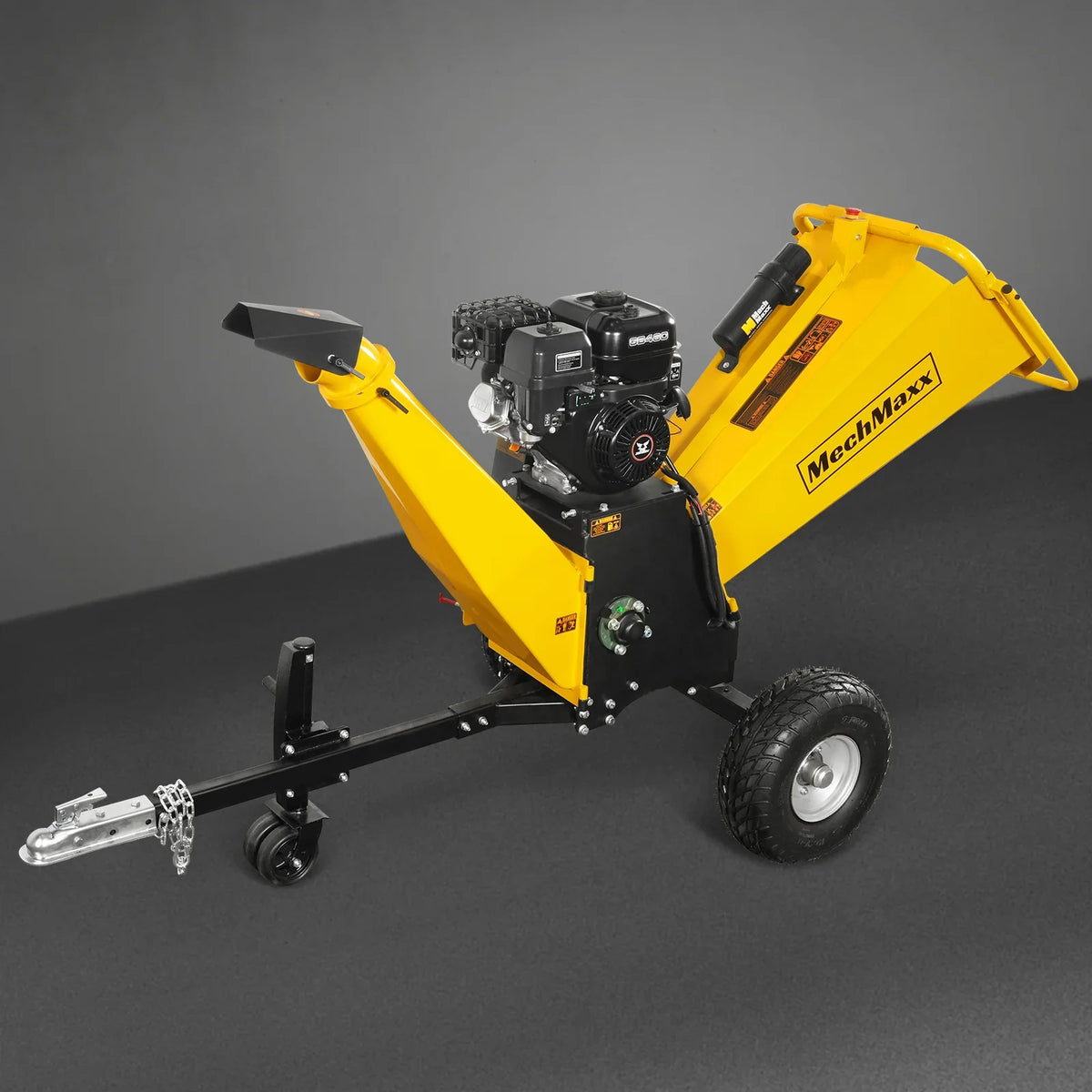 MechMaxx 6 inch E-start ZONSEN 459cc 15hp Gasoline Engine Powered Drum Wood Chipper,  P4206