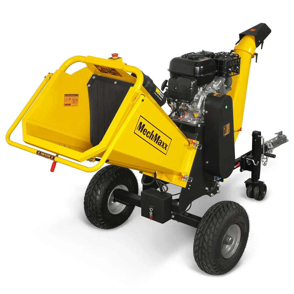 MechMaxx 6 inch E-start ZONSEN 459cc 15hp Gasoline Engine Powered Drum Wood Chipper,  P4206