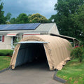 Rhino Shelter Extended Garage (Round Style) 12'W x 40'L x 8'H