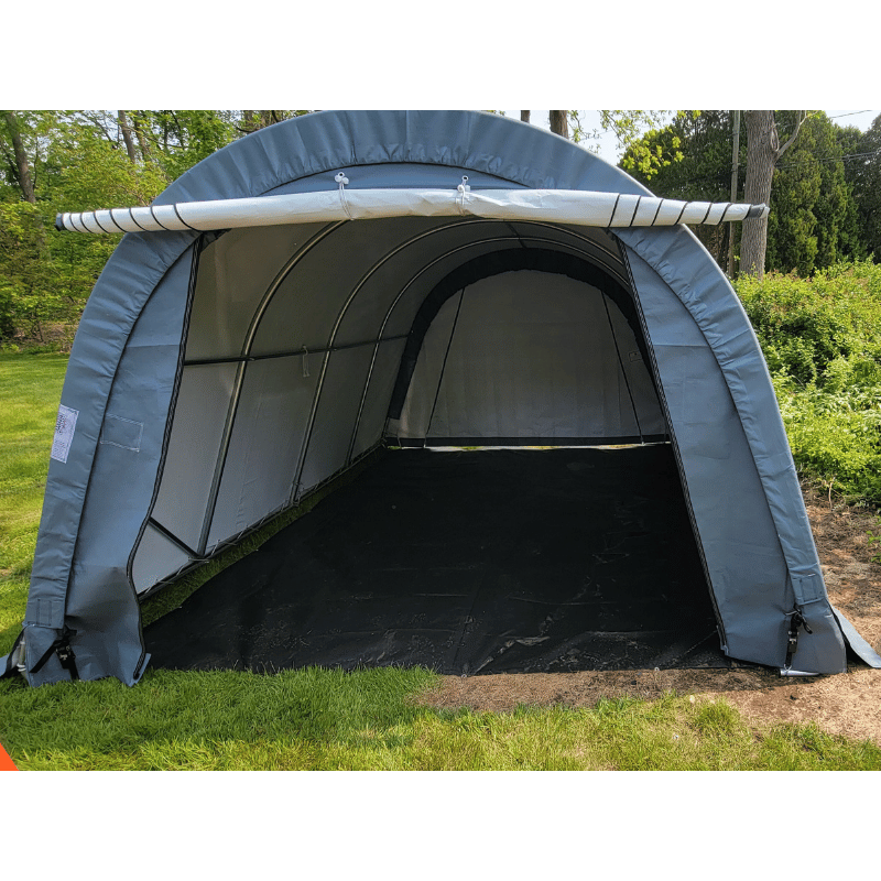 Rhino Shelter Instant Garage (Round Style) 12'W x 16'L x 8'H