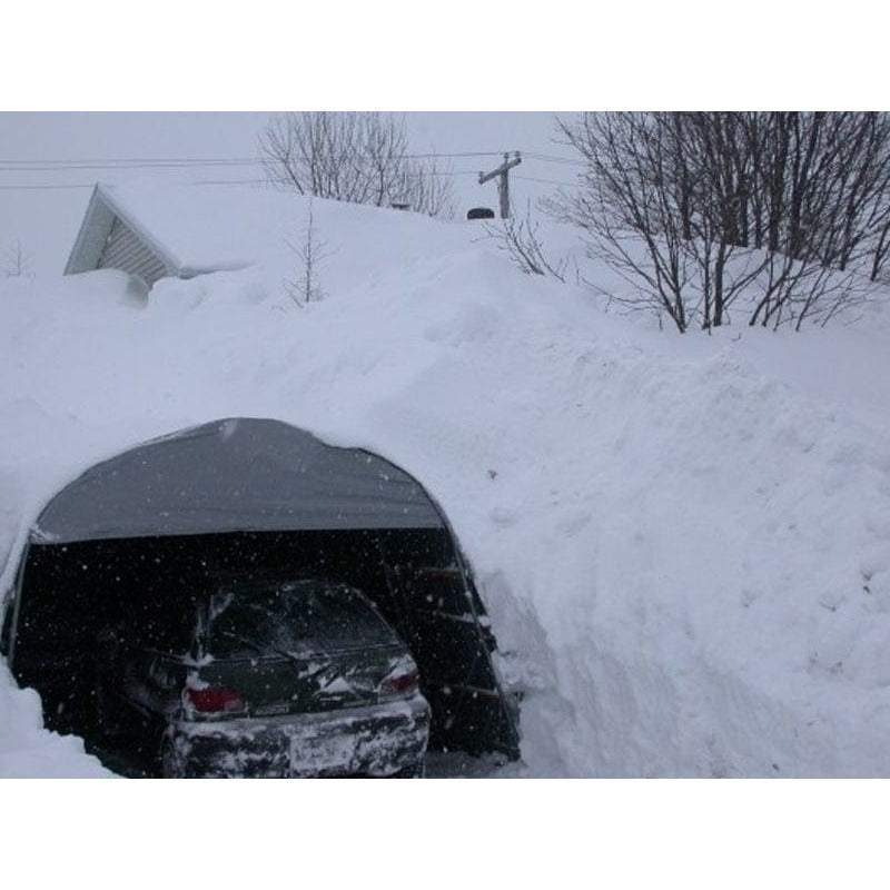 Rhino Shelter Extended Garage (Round Style) 12'W x 40'L x 8'H