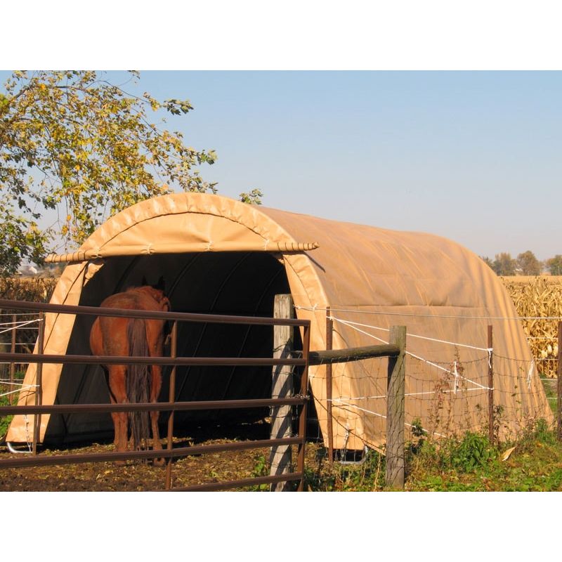 Rhino Shelter Livestock Shelter (Animal Run-In Round Style) 12’W x 20’L x 8’H