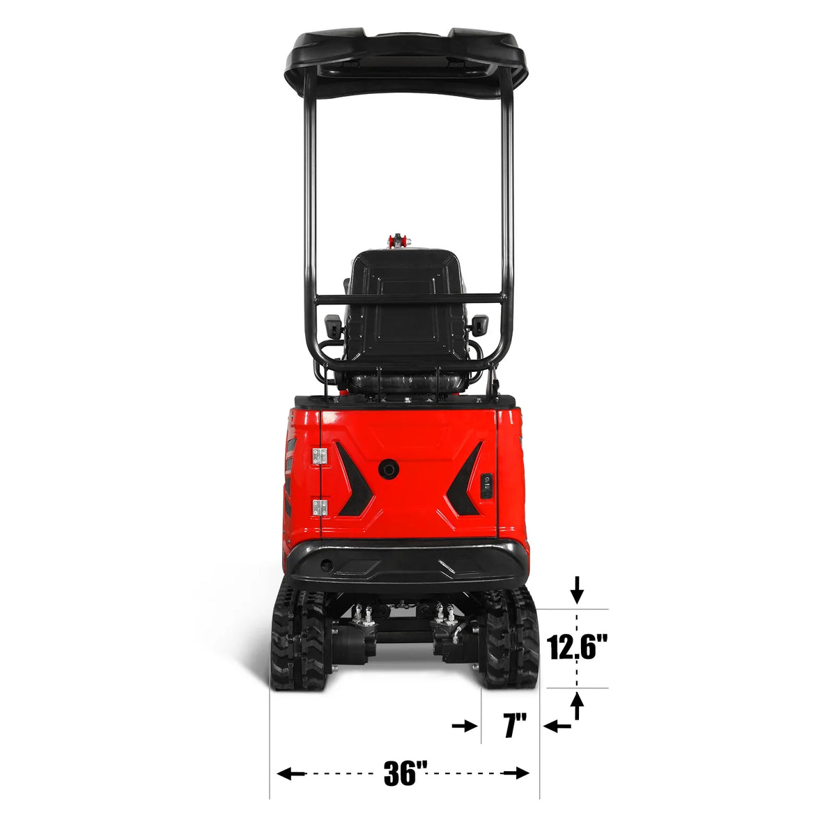 MechMaxx 1 Ton Mini Excavator – Honda GX390 Engine, 65.7" Dig Depth, 2280 lb Compact Mini Excavator (MEC10)