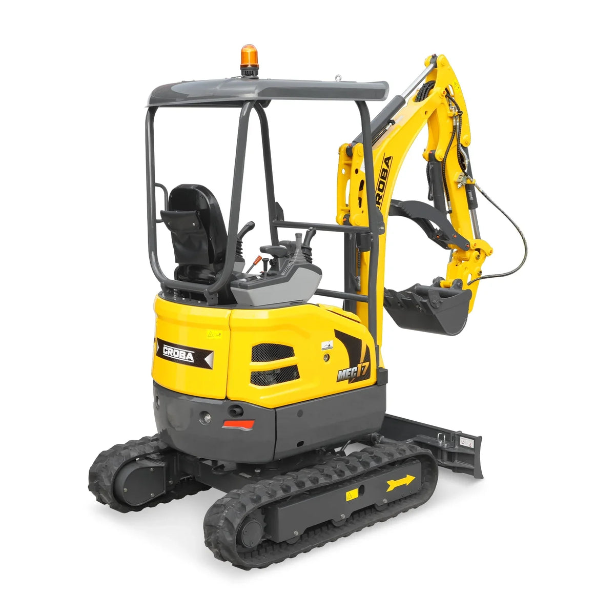 MechMaxx 1.7 Ton Mini Excavator – Kubota D902 Diesel Engine, 95" Dig Depth, 4,190 lb Compact Excavator (MEC17PRO)
