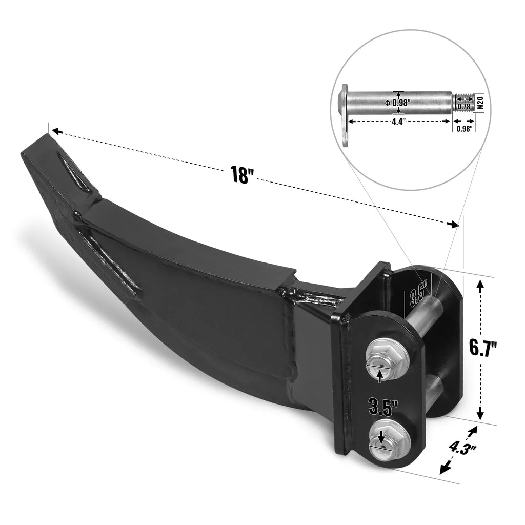 MechMaxx 4-Piece Mini Excavator Attachment Set for Mini Compact Excavator