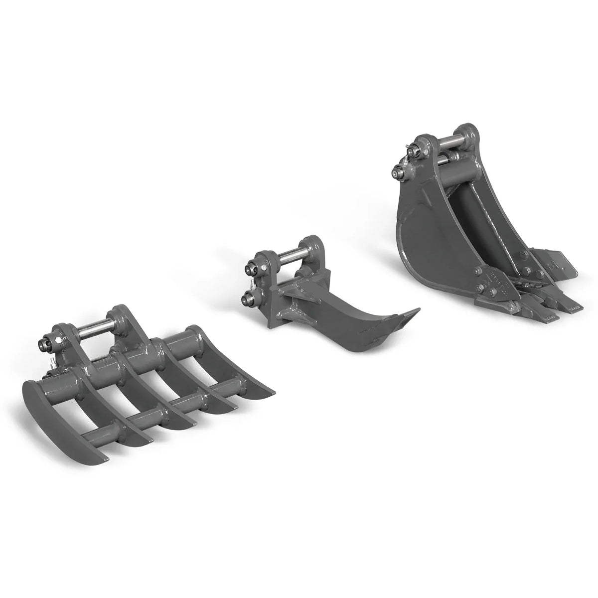 MechMaxx Attachment Set for Mini Compact Excavator MEC17, MEC17PRO