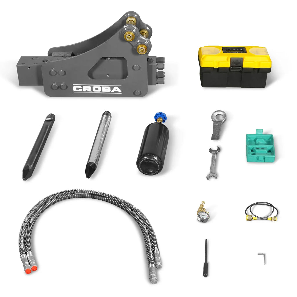 MechMaxx Hydraulic Breaker Hammer for Mini Compact Excavator MEC17, MEC17PRO