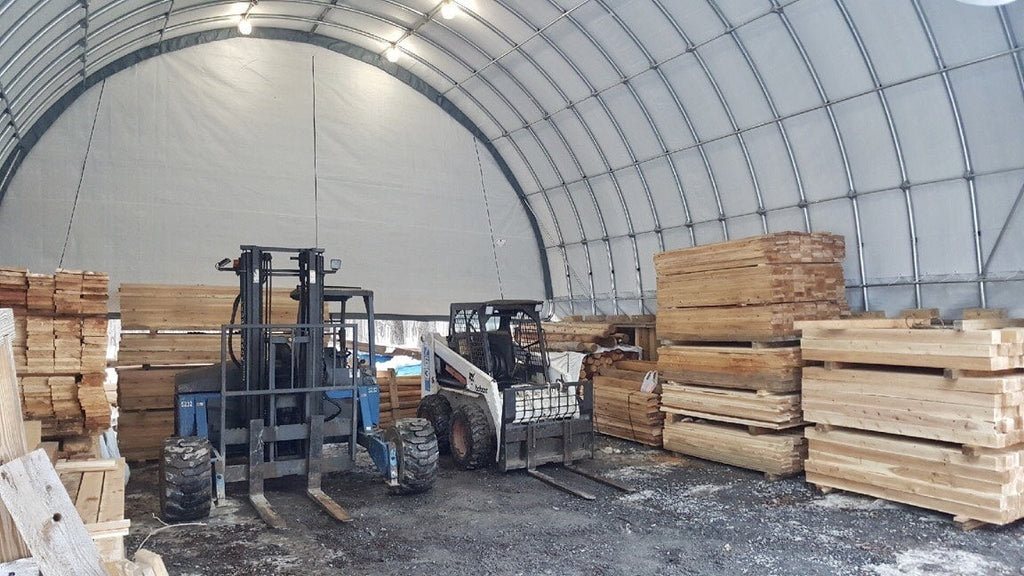 Rhino Shelter Portable Building (Round Style) 30’W x 40’L x 15’H