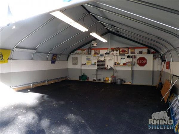 Rhino Shelter Instant Garage (Peak Style) 22’W x 24’L x 12’H