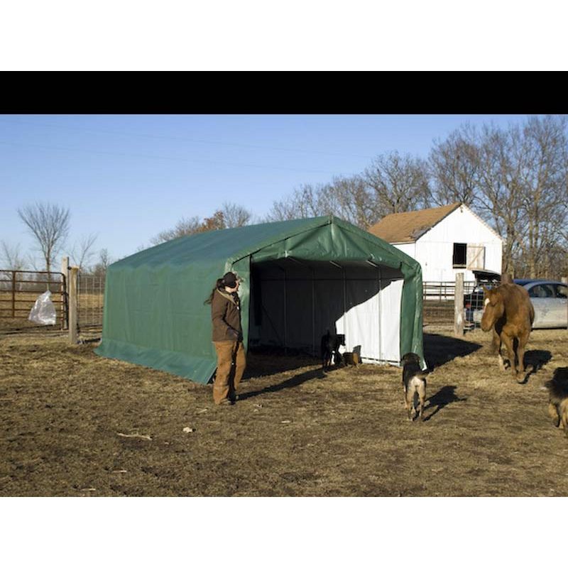 Rhino Shelter Livestock Shelter (Animal Run-In) 12’W x 20’L x 8’H
