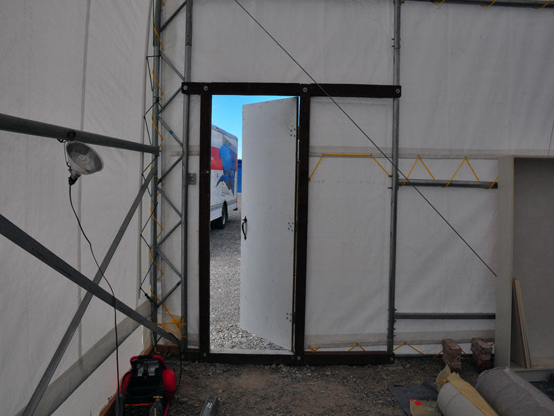 Rhino Shelter Portable Building (Round Style) 40’W x 60’L x 18’H