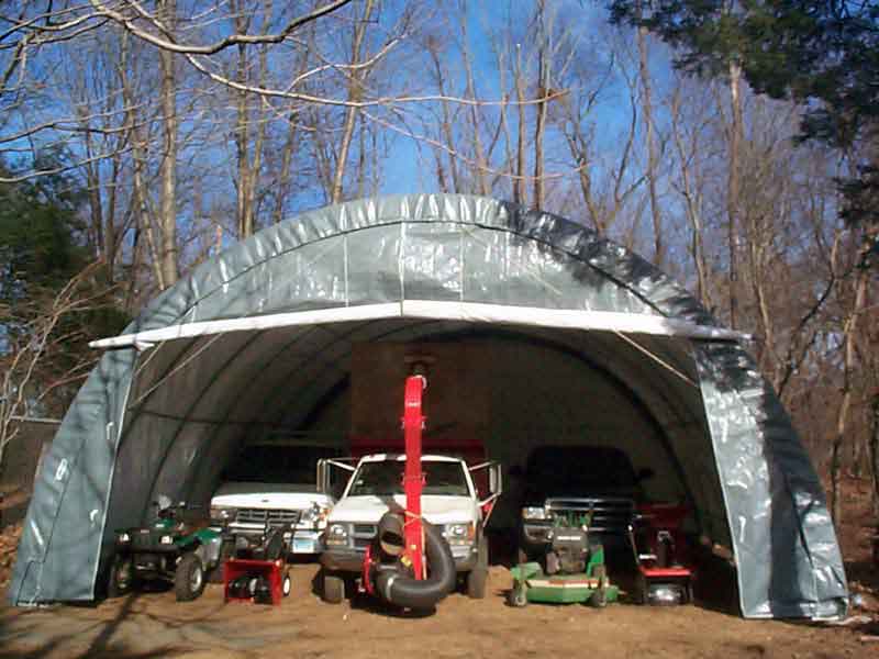 Rhino Shelter Portable Building (Round Style) 30’W x 30’L x 15’H