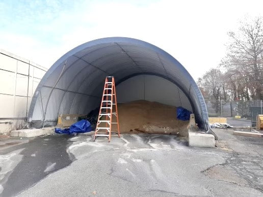 Rhino Shelter Portable Building (Round Style) 30’W x 30’L x 15’H