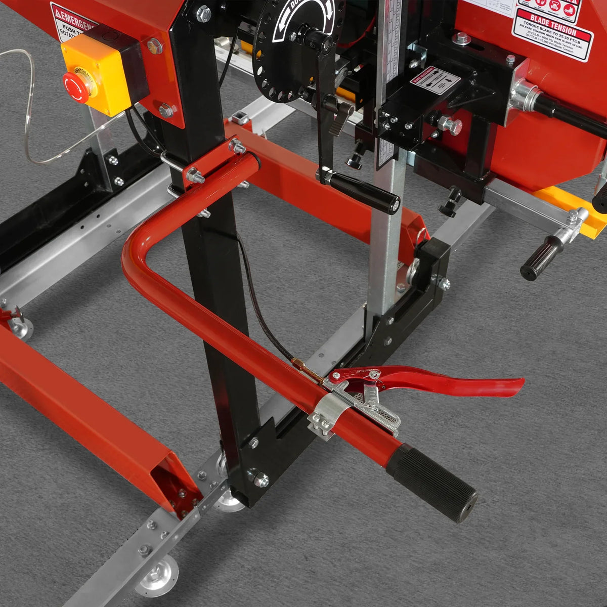 MechMaxx 32" Portable Sawmill, KOHLER CH440 429cc E-Start Gasoline Engine, 26.5" Board Width, 20' Track Length , SM-32