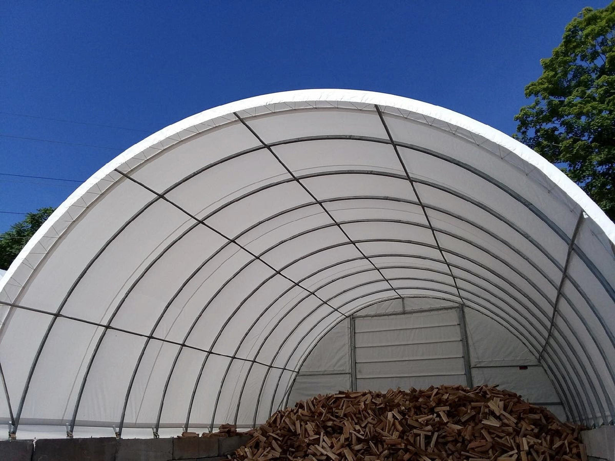 Rhino Shelter Portable Building (Round Style) 30’W x 40’L x 15’H