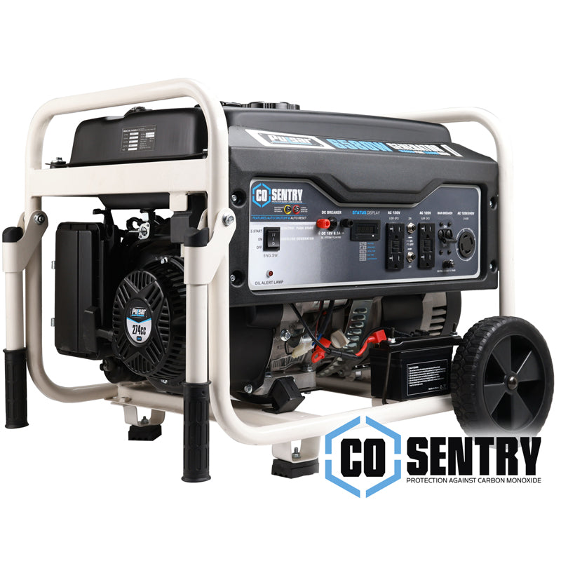 Pulsar 6,580 Watt Portable Generator with CO Sentry