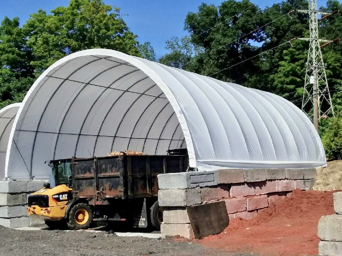 Rhino Shelter Portable Building (Round Style) 30’W x 40’L x 15’H