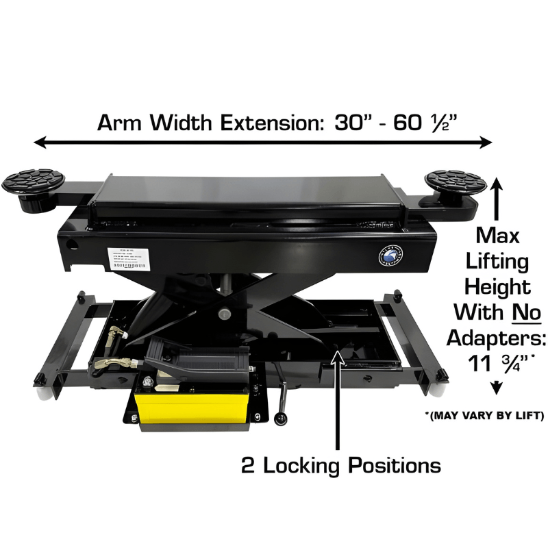 Atlas Automotive Pro9000 - 9000 lb - 4 Post Vehicle Lift with (2) RJ45A Rolling Bridge Jacks