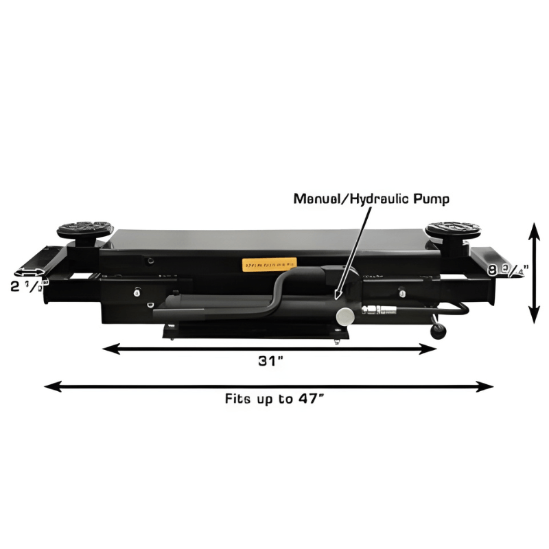 Atlas Automotive Pro9000 - 9000 lb - 4 Post Vehicle Lift with (2) RJ35 Rolling Bridge Jacks