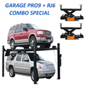 Atlas Automotive PRO9000 - 9000 lb - 4 Post Vehicle Lift with (2) RJ6BK Rolling Bridge Jacks