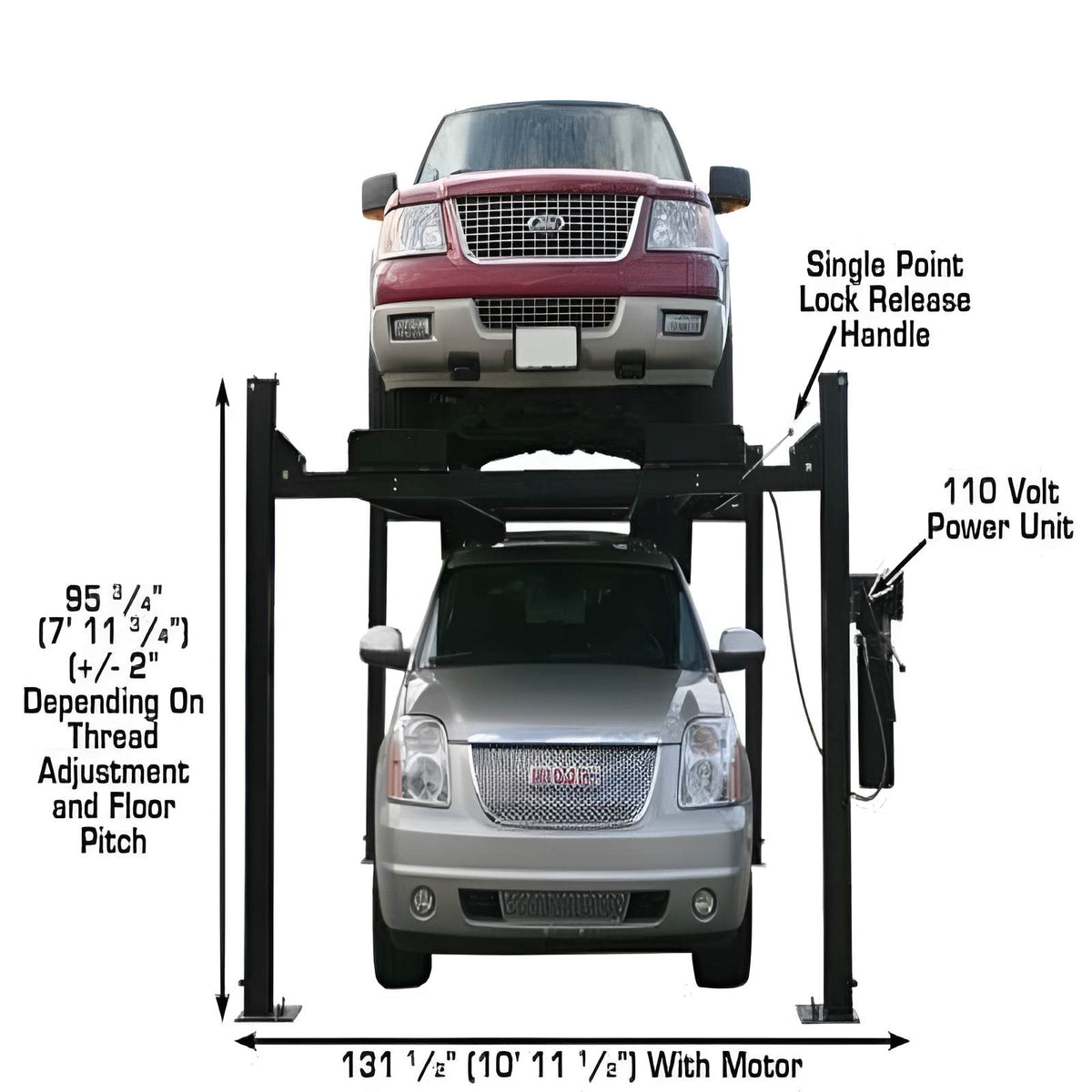 Atlas Garage Pro-9000 - 9000 lb 4 Post Vehicle Lift