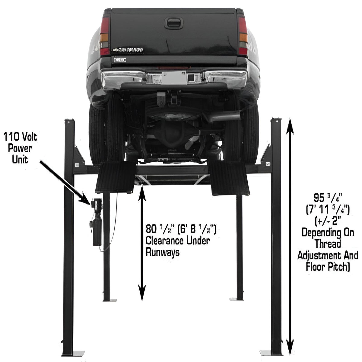 Atlas Garage Pro-9000 - 9000 lb 4 Post Vehicle Lift