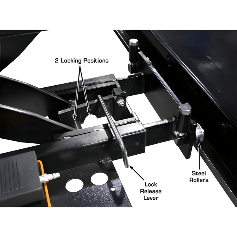 Atlas Automotive PRO9000 - 9000 lb - 4 Post Vehicle Lift with (2) RJ6BK Rolling Bridge Jacks