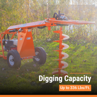 Brave Towable Auger | Hydraulic | Honda GX390