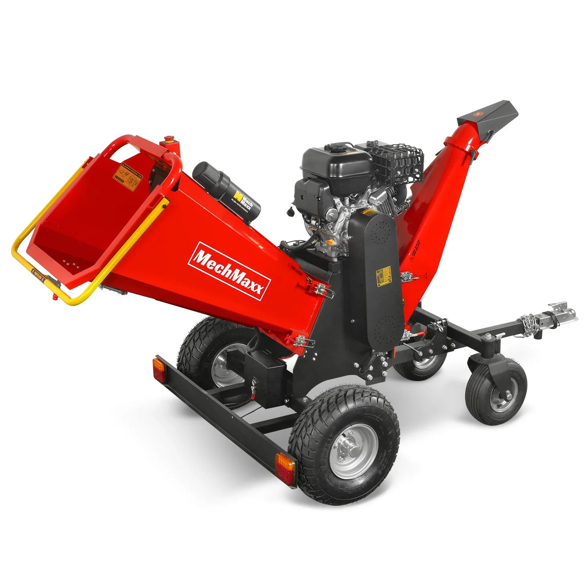MechMaxx 6 inch ZONSEN E-Start 459cc 15hp Gas Powered 4 - Wheel Drum Wood Chipper with Taillight ,  B150