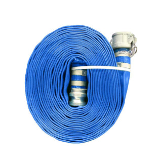 JGB Hose 2-In. X 50-Ft. Blue PVC Discharge Hose CxE Camlocks