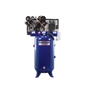 CASTAIR Industrial 80-Gallon Air Compressor – 7.5HP, Vertical Tank, 1-Phase 230V, 28.1 CFM @ 175 PSI