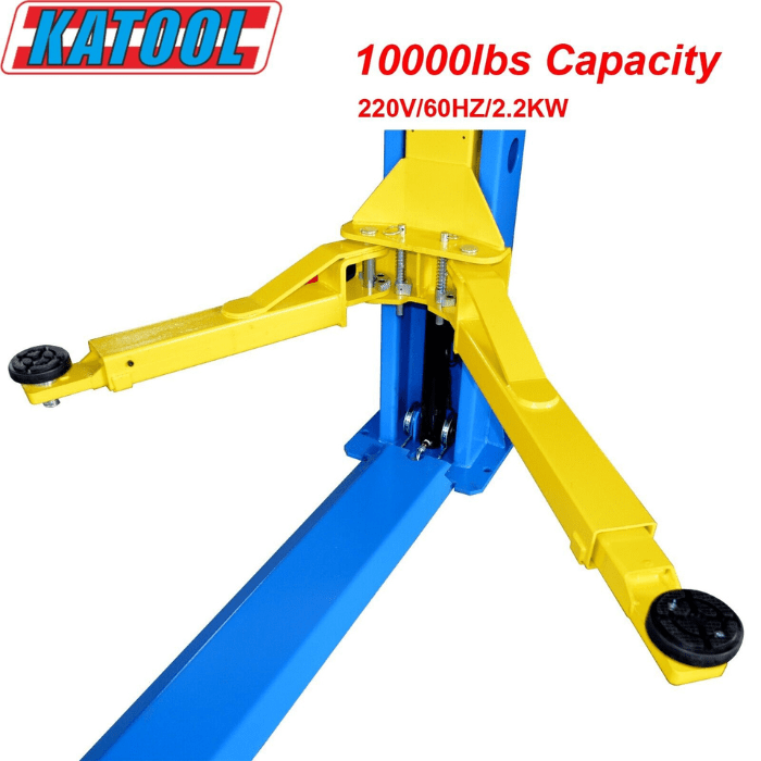 Katool 10,000 lb 2 Post Vehicle Lift - KT-H105 Heavy-Duty Shop Lift