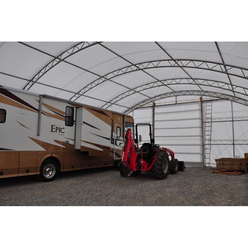 Rhino Shelter Portable Building (Round Style) 40’W x 60’L x 18’H