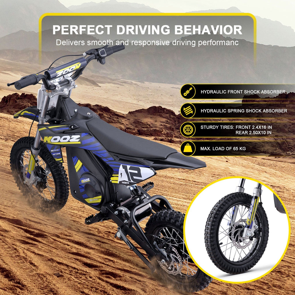 MotoTec 36V/8Ah 1000W (HP112E) Electric Dirt Bike