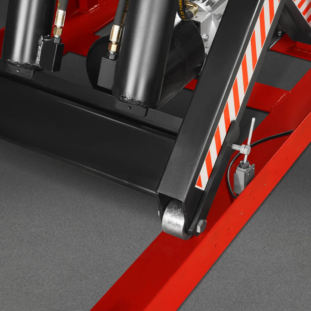 MechMaxx 4400lbs Capacity Stationary Electric Hydraulic Double Scissor Lift Table,  51.2" x 33.5" Platform,  70.1" Lift Height,  UL Certified Motor,  ELTD44
