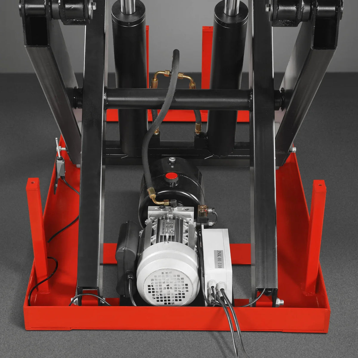 MechMaxx 4400lbs Capacity Stationary Electric Hydraulic Double Scissor Lift Table,  51.2" x 33.5" Platform,  70.1" Lift Height,  UL Certified Motor,  ELTD44
