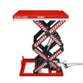 MechMaxx 4400lbs Capacity Stationary Electric Hydraulic Double Scissor Lift Table,  51.2" x 33.5" Platform,  70.1" Lift Height,  UL Certified Motor,  ELTD44