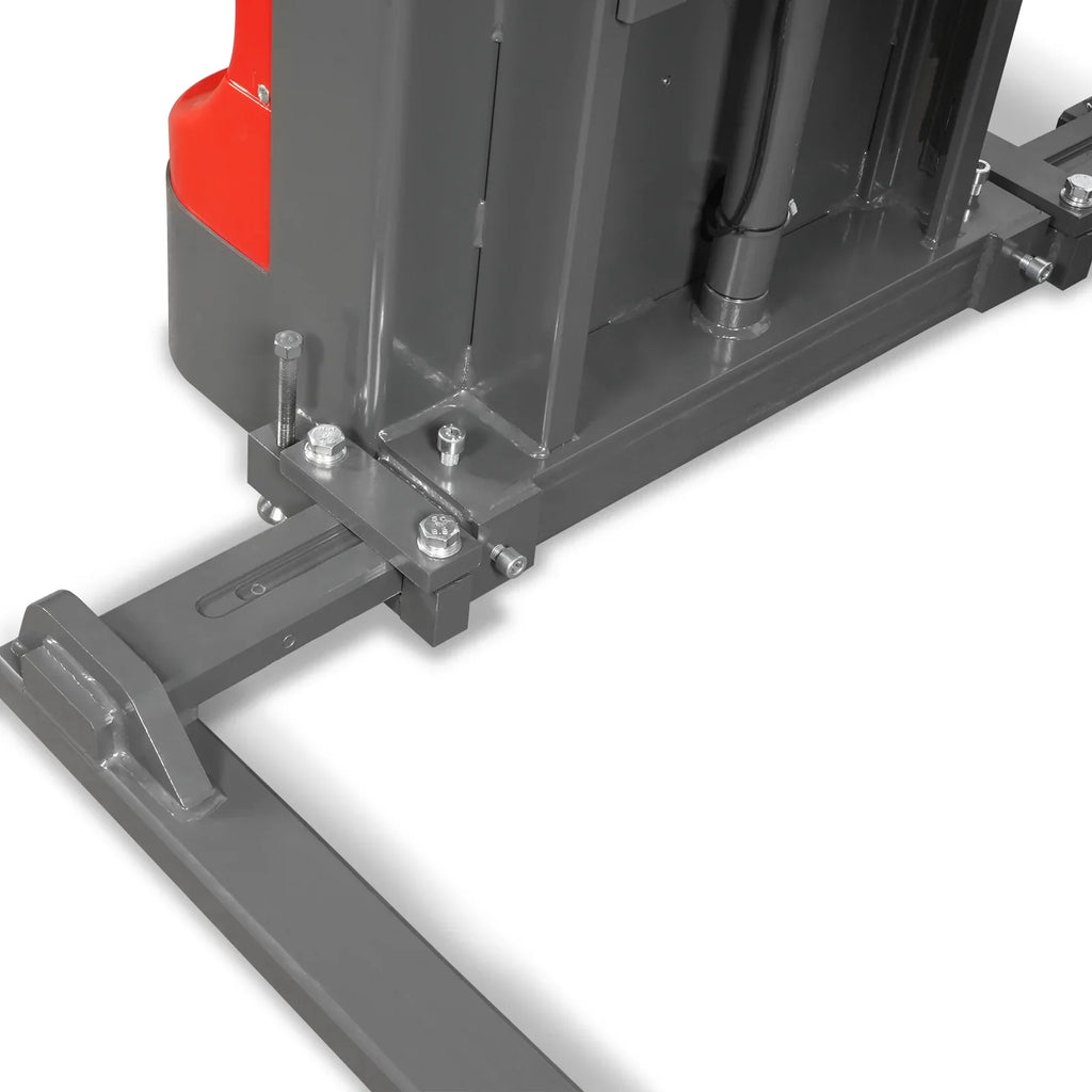 MechMaxx 2640lbs Lithium-ion Electric Straddle Stacker,  138" Lift,  Adjustable Legs & Forks,  F26-138S