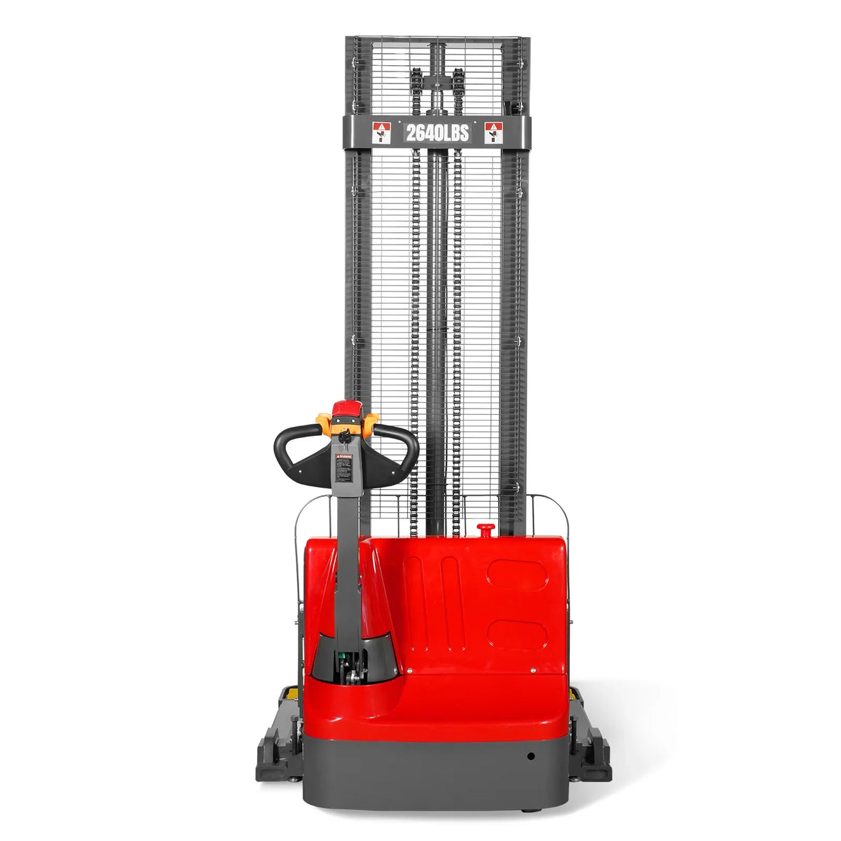 MechMaxx 2640lbs Lithium-ion Electric Straddle Stacker,  138" Lift,  Adjustable Legs & Forks,  F26-138S