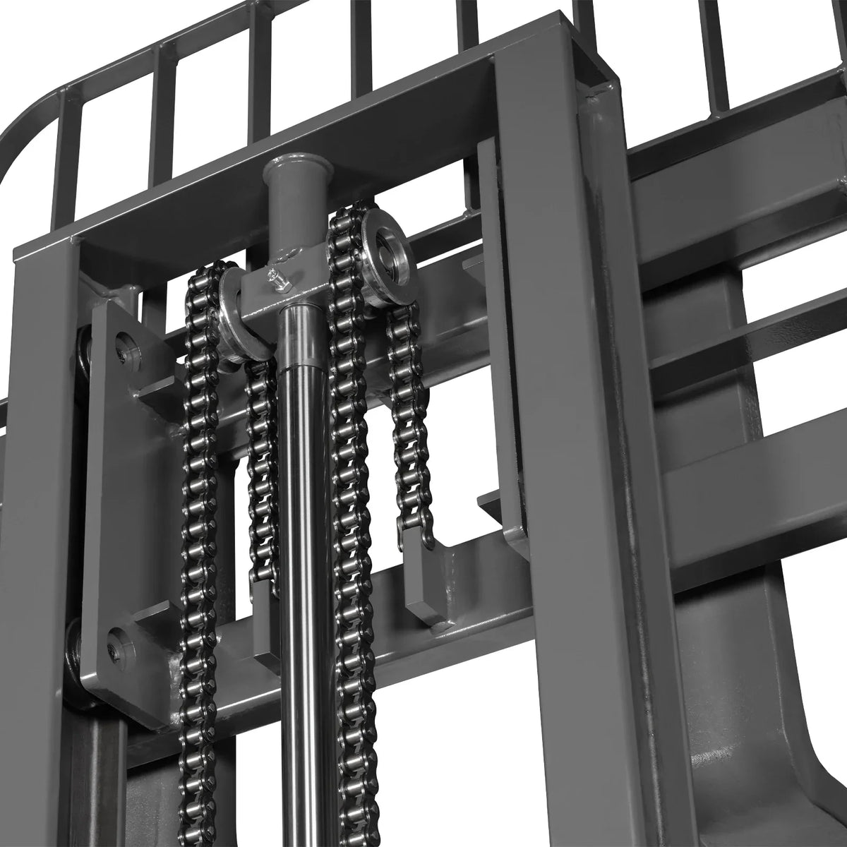 MechMaxx 3300lbs Lithium-ion Electric Straddle Stacker,  118" Lift,  Adjustable Legs & Forks,  F33-118S