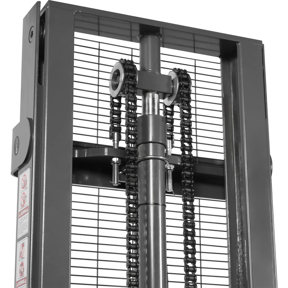 MechMaxx 3300lbs Lithium-ion Electric Straddle Stacker,  118" Lift,  Adjustable Legs & Forks,  F33-118S